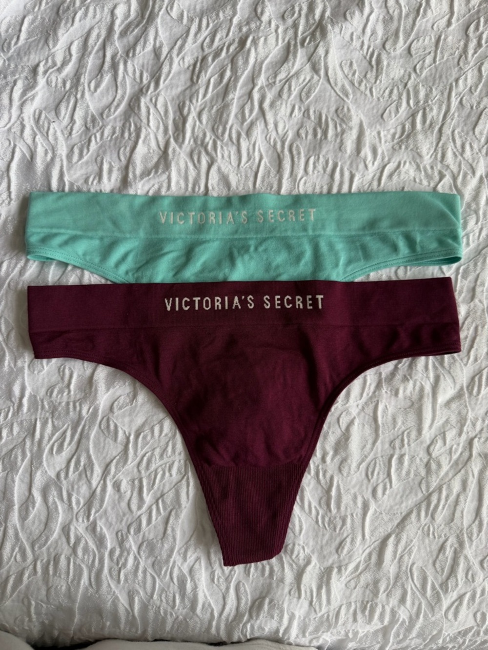 Victoria's Secret Thong Set - Mint Green & Burgundy